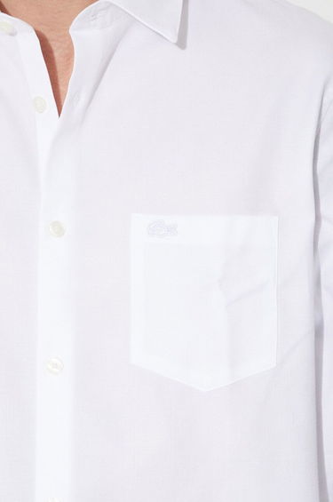 Skjorte Lacoste Lacoste Regular Fit Shirt with Classic Collar Hvid | CH8522, 5