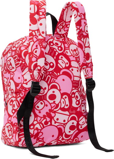 Rygsæk BAPE A Bathing Ape ABC Milo All Friends Medium Backpack Rød | 0MXBGW4274XXO, 2