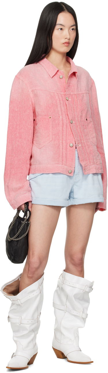 Jakke R13 R13 Relaxed Pleated Trucker Jacket Lyserød | R13WD165-D313A, 3