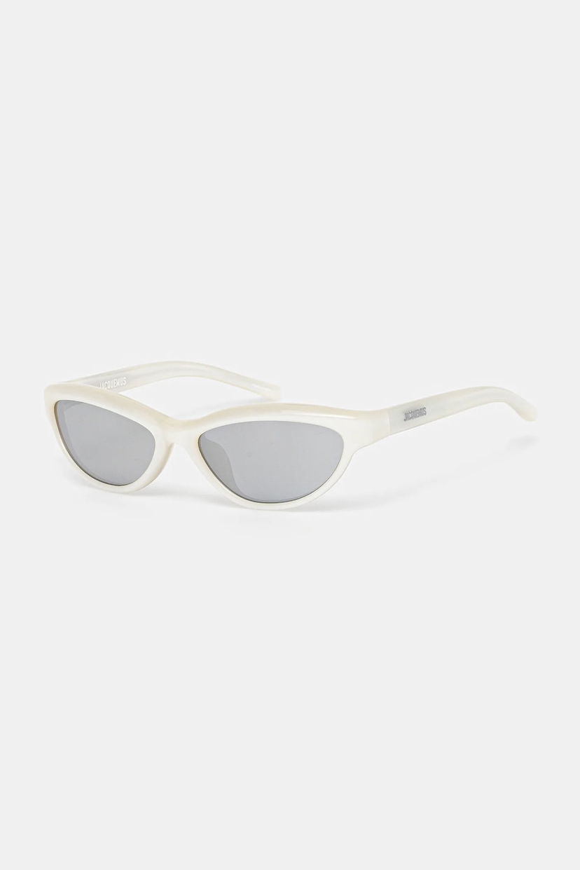 Solbriller Jacquemus Jacquemus CURVO Sunglasses Hvid | JAC134C1SUN