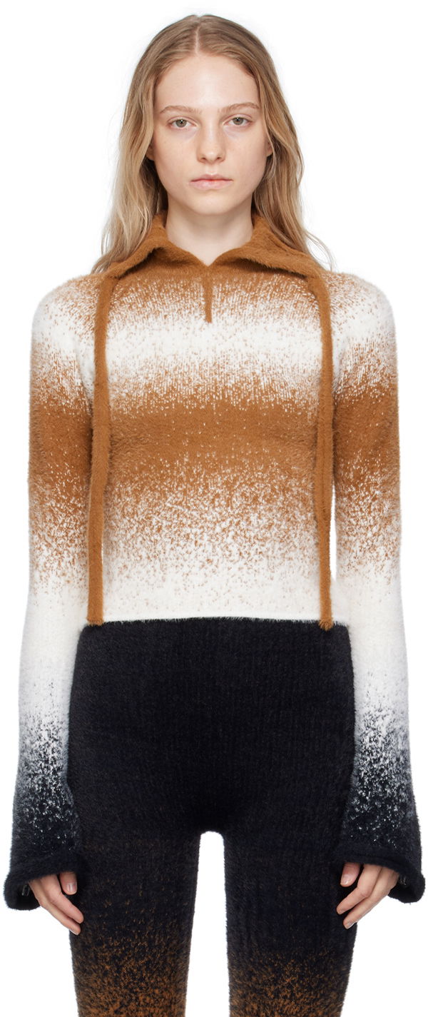 Sweater Ottolinger Ottolinger Gradient Fuzzy Knit Sweater Brun | 705902