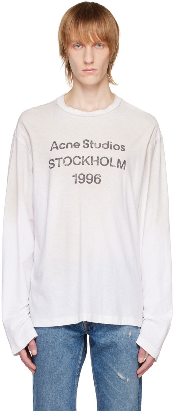 T-shirt Acne Studios Printed T-Shirt Hvid | CL0197-, 0