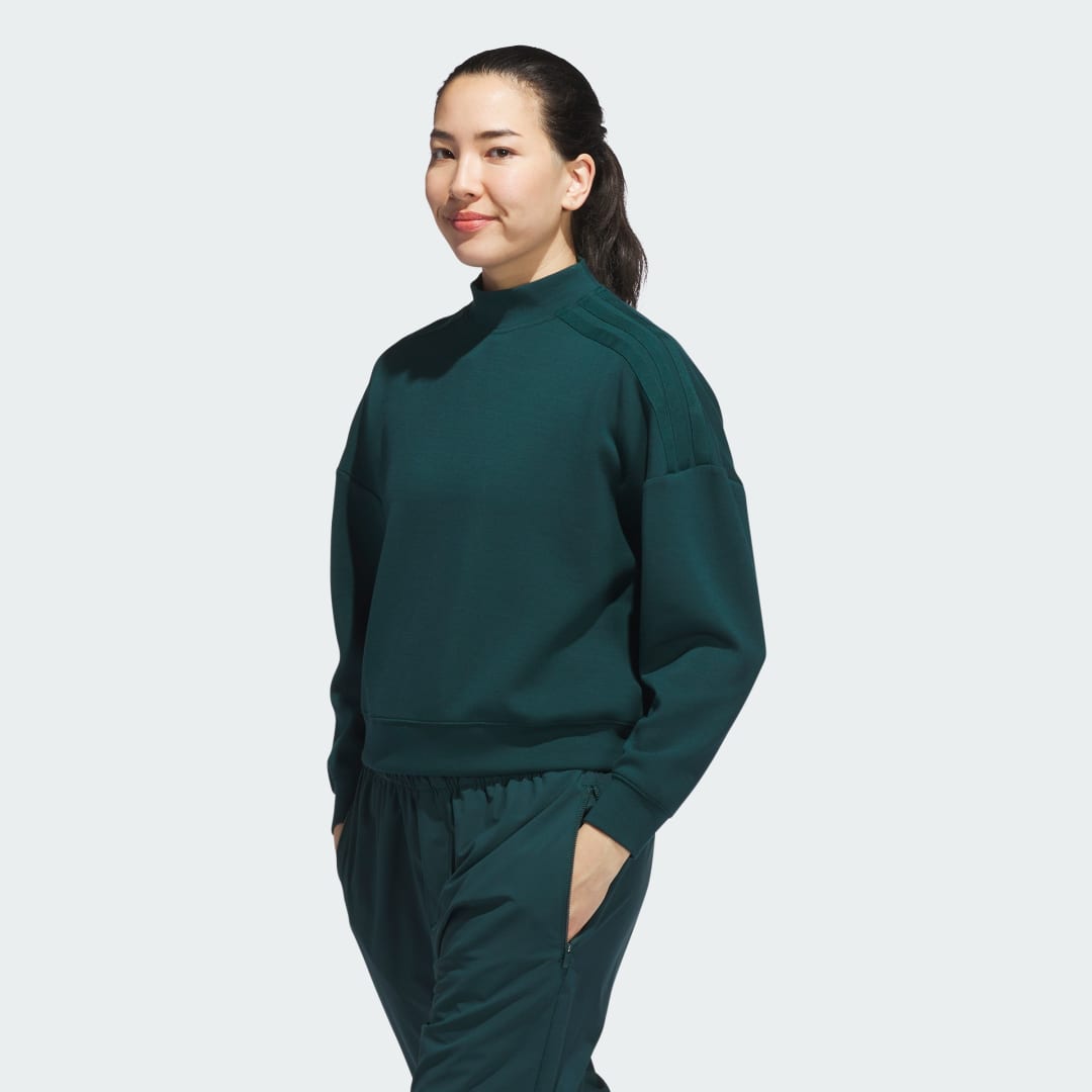 Sweatshirt adidas Performance Beyond Spacer Mock Layer Sweatshirt Grøn | JN8669, 0