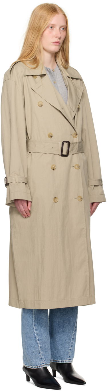 Trenchcoat TOTEME TOTEME Crisp Summer Trench Coat Beige | 252-WRO0197-FB0410, 4