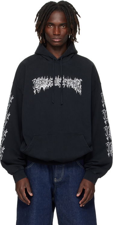 Sweatshirt VETEMENTS Vetements Cradle Of Filth Logo Oversized Hoodie Sort | UCF76HD100B, 0