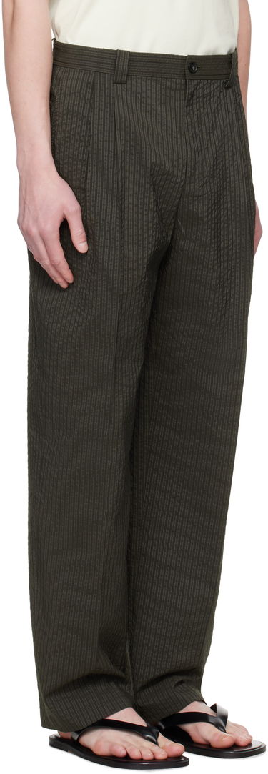 Bukser MAISON KITSUNÉ Maison Kitsuné Relaxed Pleated Trousers Grøn | OM01112WC5032, 1
