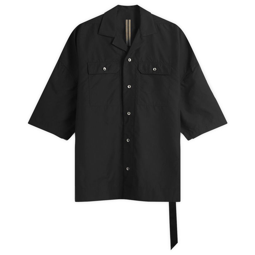 Skjorte Rick Owens DRKSHDW Magnum Tommy Shirt, Size Small Sort | DU01E3290-NR-09