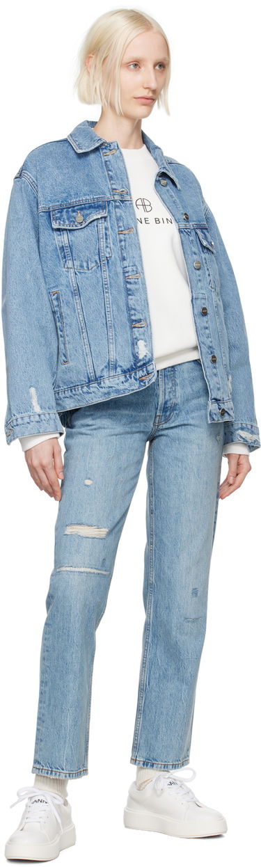 Jakke Anine Bing Rory Oversized Denim Jacket Blå | A-01-7052-435, 3