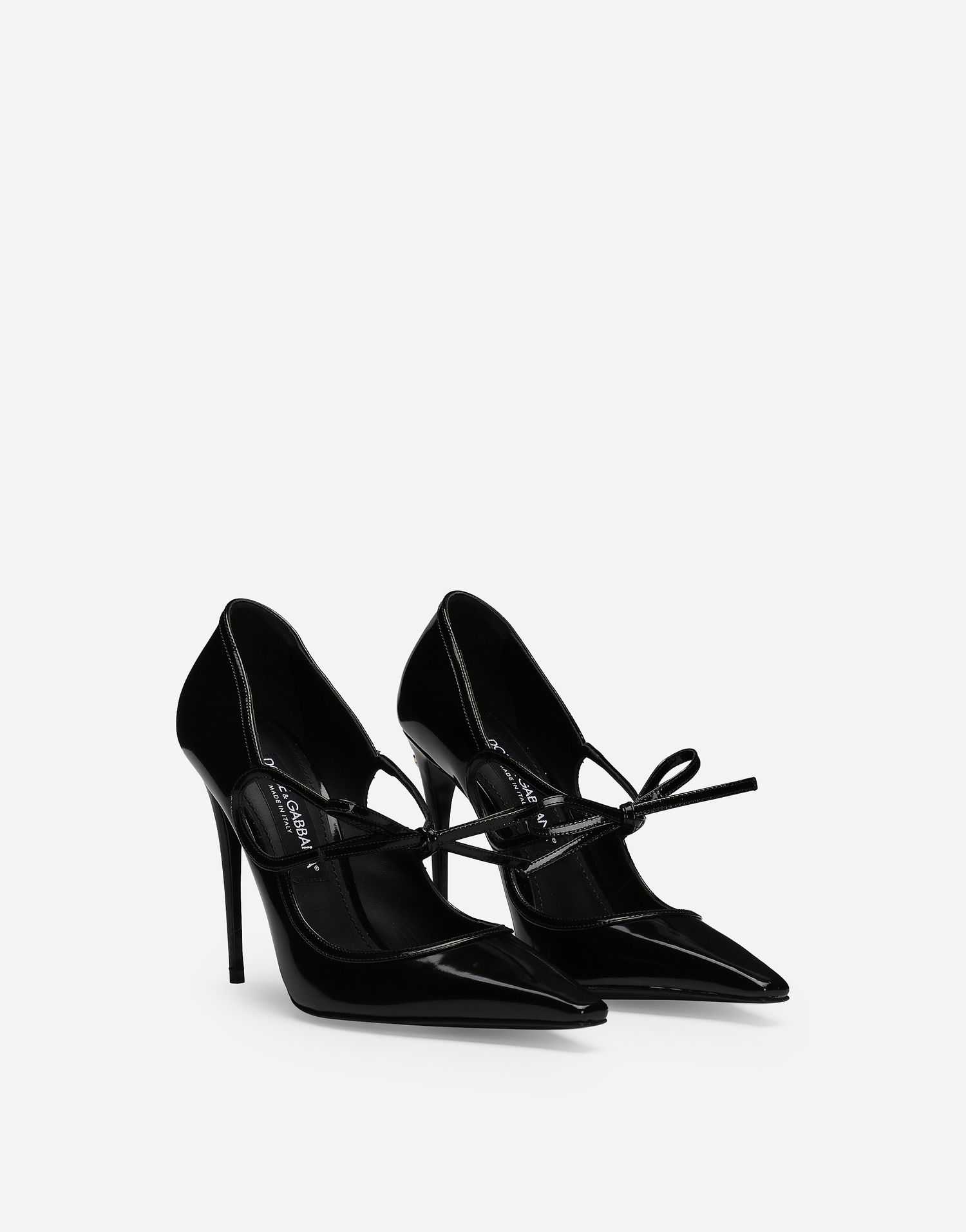 Sneakers og sko Dolce & Gabbana Polished Calfskin Pumps Sort | CD1853A103780999, 1