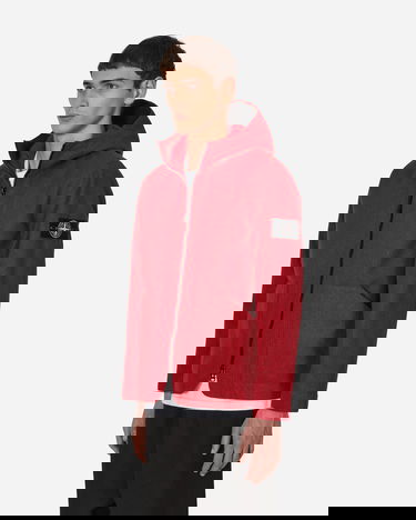 Jakke Stone Island Needle Punched Reflective Jacket Rød | 771543199 V0010, 1