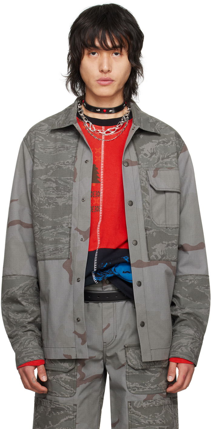 Jakke Marine Serre Regenerated Jacket Grå | MSI029 DWOV0017, 0