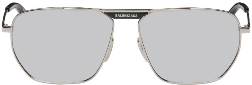 Solbriller Balenciaga 2.0 Navigator Sunglasses Grå | BB0298SA-002, 0