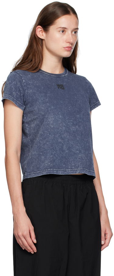 T-shirt Alexander Wang Puff Logo Shrunken T-Shirt Hvid | 4CC3241521, 4
