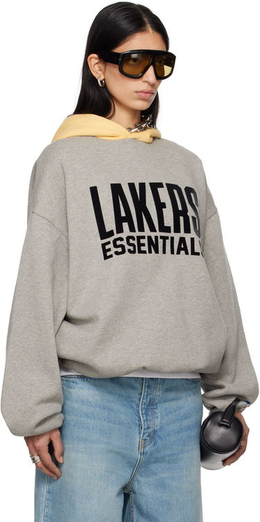 Sweatshirt Fear of God Fear of God Essentials Los Angeles Lakers Pull Over Hoodie Grå | 192AL246305F, 2