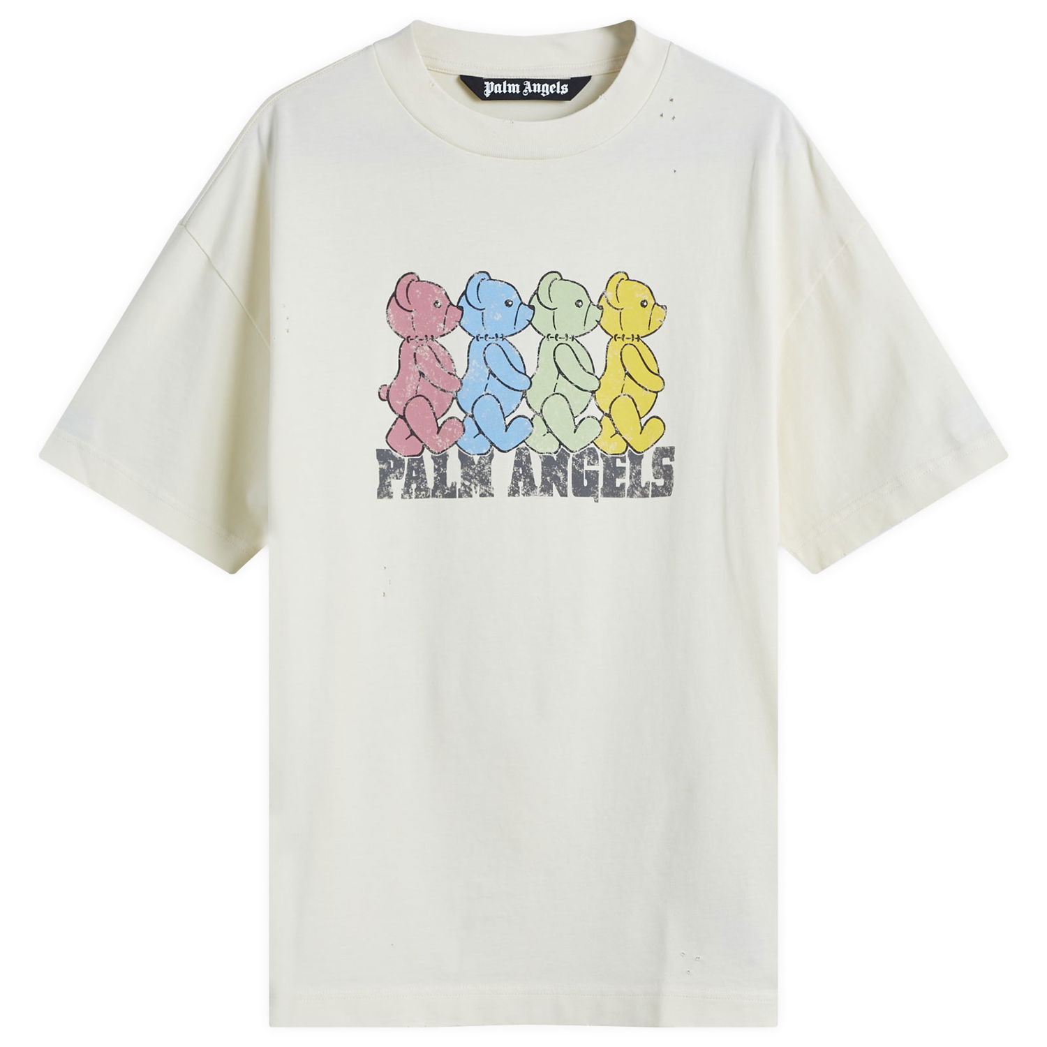 T-shirt Palm Angels Palm Angels Crossroad Bears T-Shirt, Size Large Hvid | PMAA001S25JER0060B84, 0