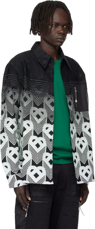 Jakke Casablanca Casablanca Gradient Monogram Shirt Jacket Sort | MPF25-JK-374-01, 1
