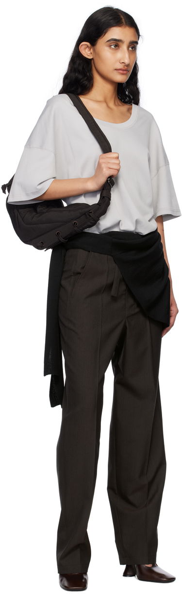 Bukser LEMAIRE Lemaire Belted Tailored Trousers Brun | PA1198 LF414, 3