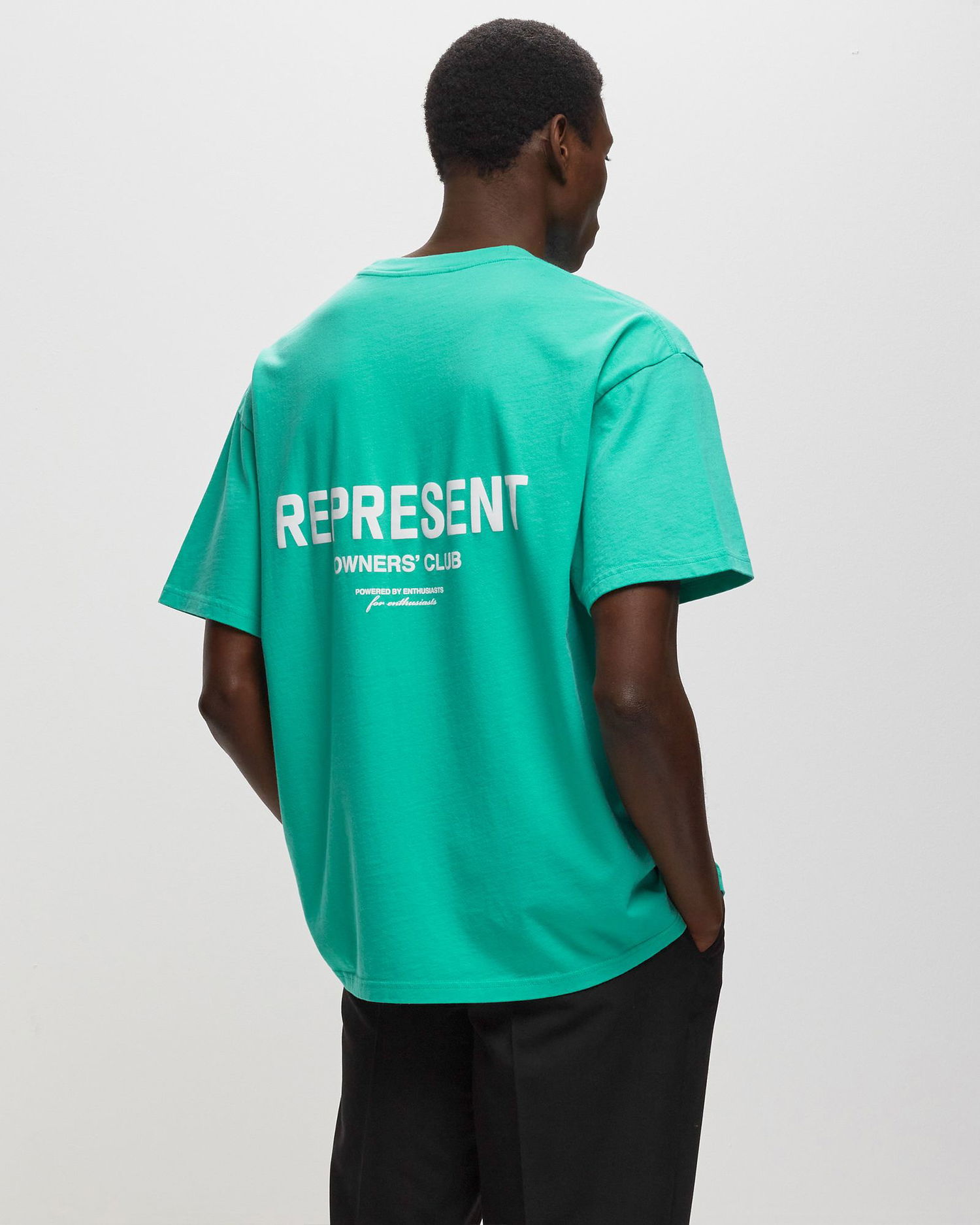 T-shirt Represent Clo Represent EXCLUSIVE BSTN X REPRESENT OWNERS CLUB TEE Turkis | MT4007-449, 1