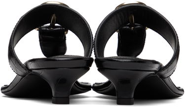 Tilbehør TOTEME TOTEME 'The Belted Croco' Heeled Sandals Sort | 242-WAS2043-LE0023, 1