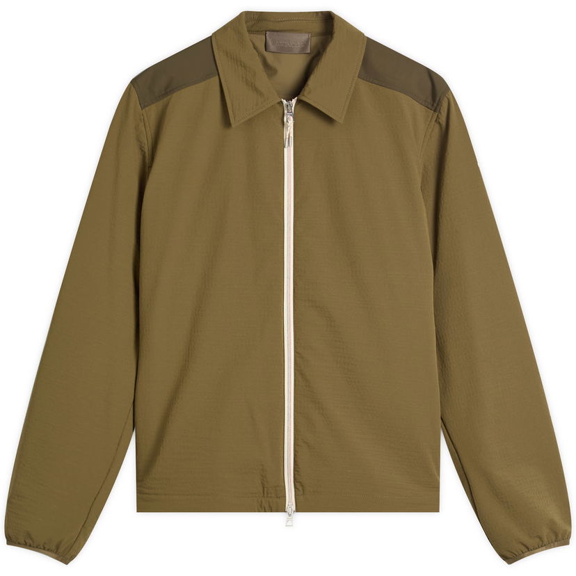 Skjorte Moncler Seersucker Nylon Shirt, Size Large Grøn | 2F000-10-598NV-8A4