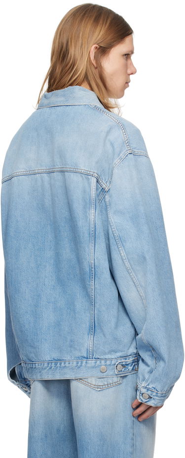 Jakke Acne Studios Blue Relaxed-Fit Denim Jacket Blå | C90176-, 2