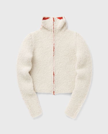 Sweater Diesel Eleonore Fuzzy Knit Zip-Up Sweater Hvid | A21460-0CECY-129, 0
