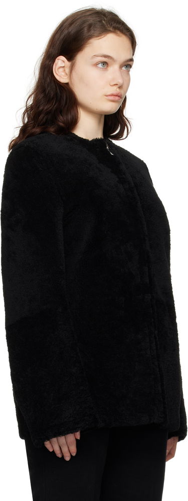 Jakke TOTEME TOTEME Zipped Teddy Shearling Jacket Sort | 251-WRO0184-LE0048, 1