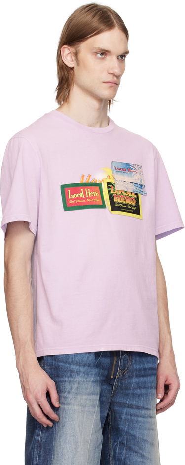 T-shirt Martine Rose Martine Rose 'Local Hero' Graphic T-Shirt Lyserød | 603JE03602F, 1
