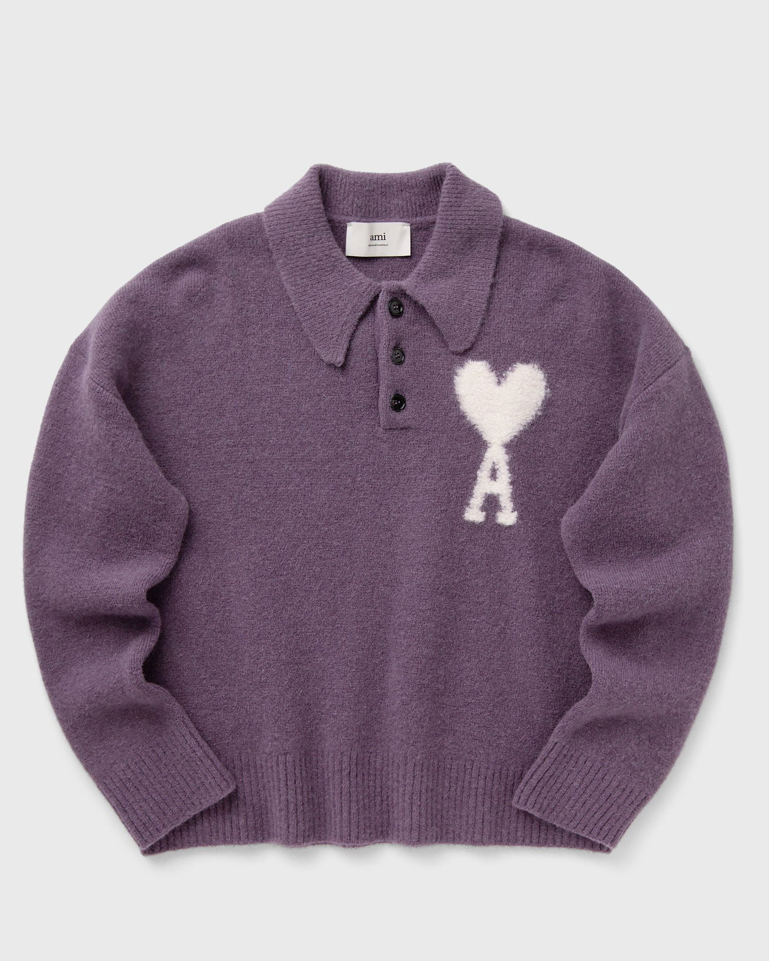 Sweater AMI DE COEUR POLO Pullover Lilla | UPL325.KN0032-504, 0