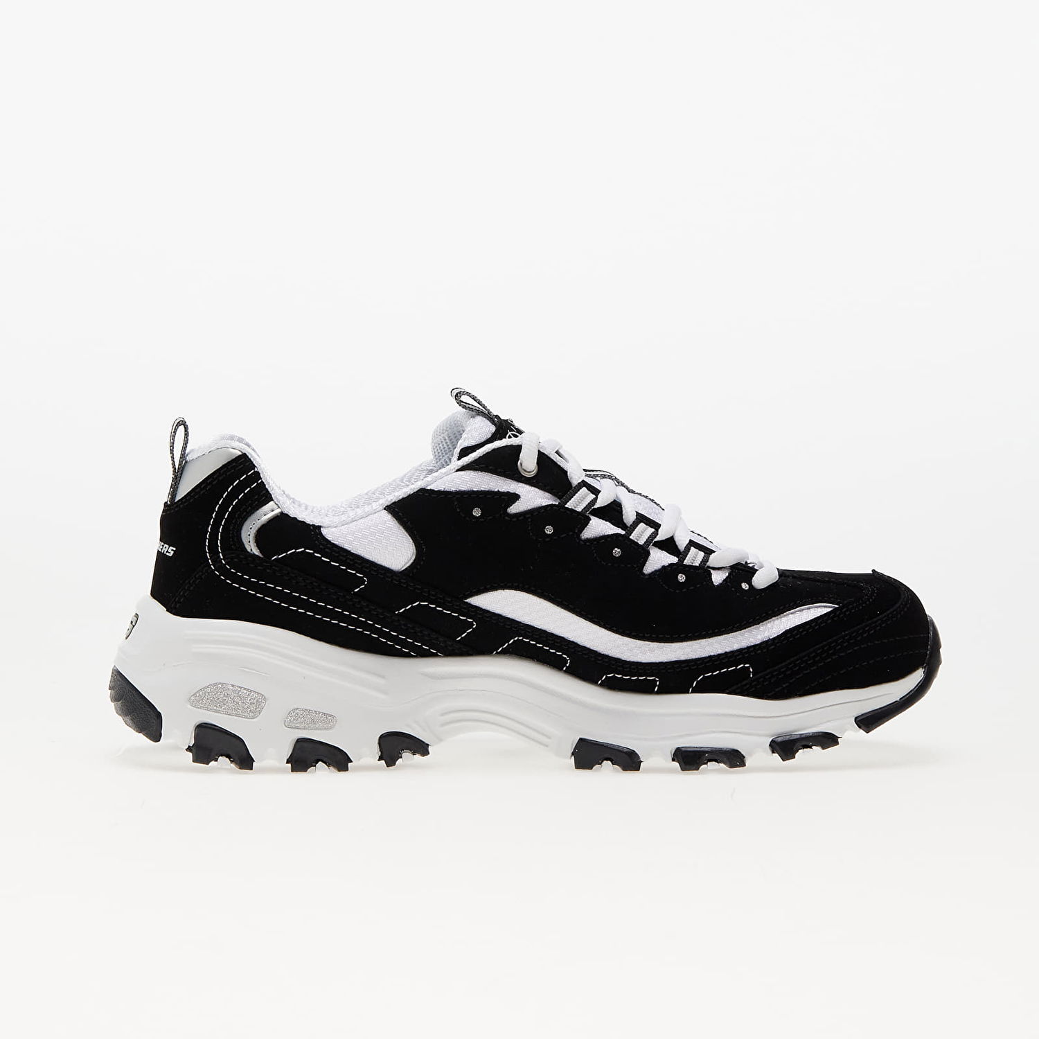 Sneakers og sko Skechers D'Lites Black/ White Sort | 11930 BKW, 1