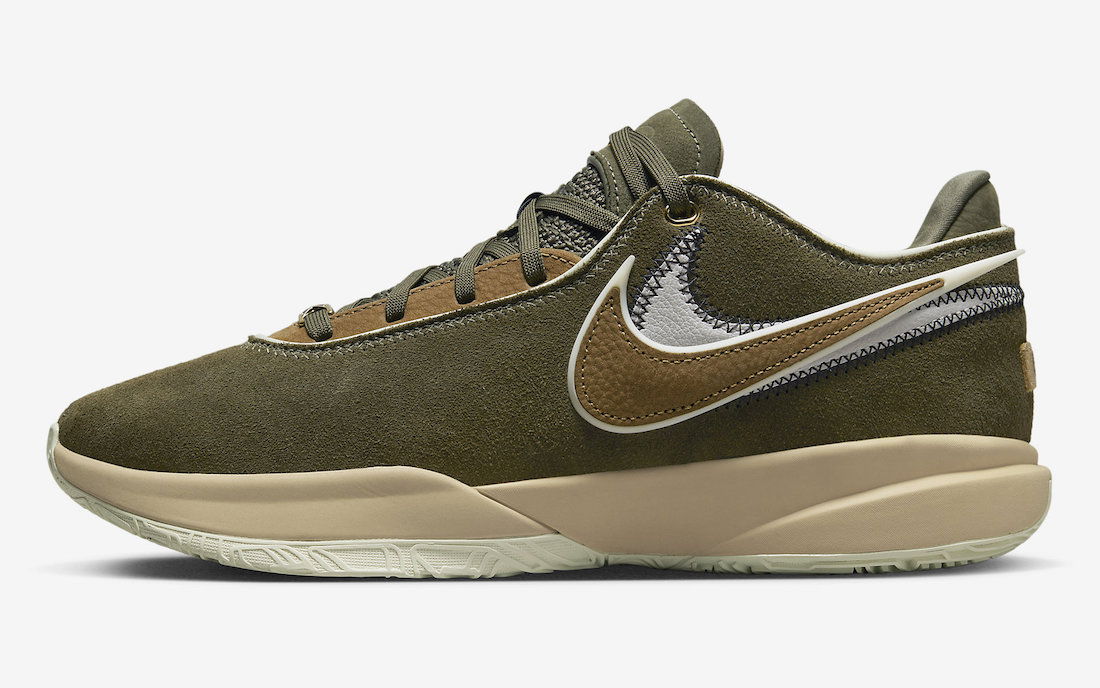 Sneakers og sko Nike LeBron 20 "Olive Suede" Grøn | DV1193-901, 0