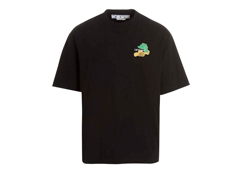 T-shirt Off-White Brush Arrows Over Skate S/S Tee Black/Multi Sort | OMAA120S23JER0011084, 0