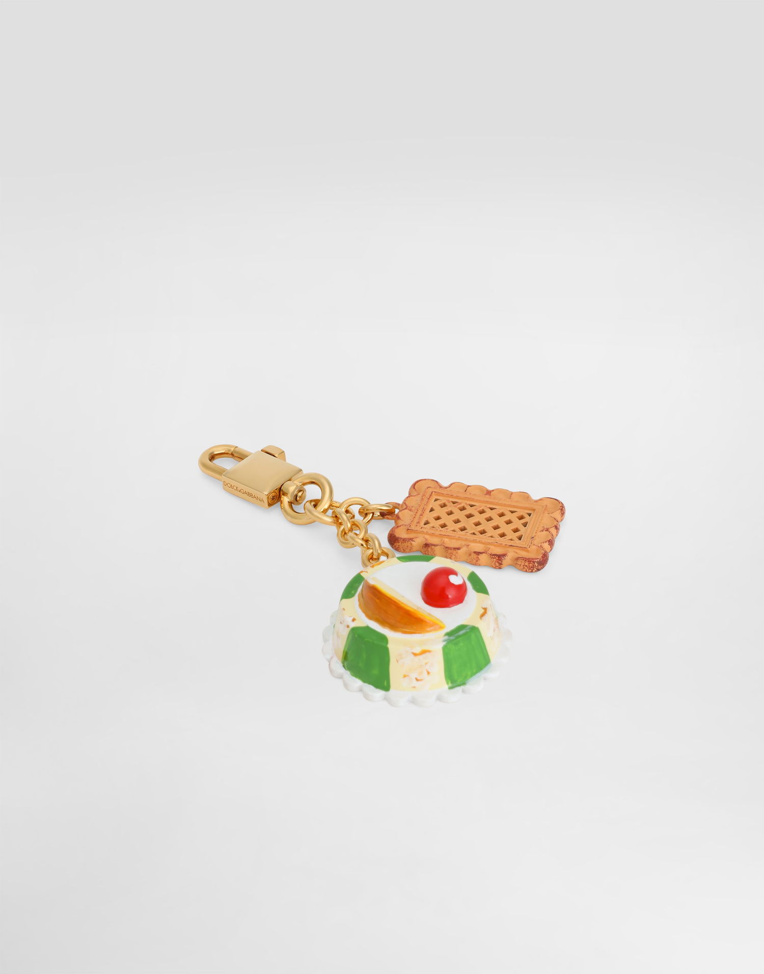Nøgleringe Dolce & Gabbana Dolce & Gabbana Cassatina Pastry & Biscuit Keychain Charm Flerfarvet | BI3411AM25580995, 1