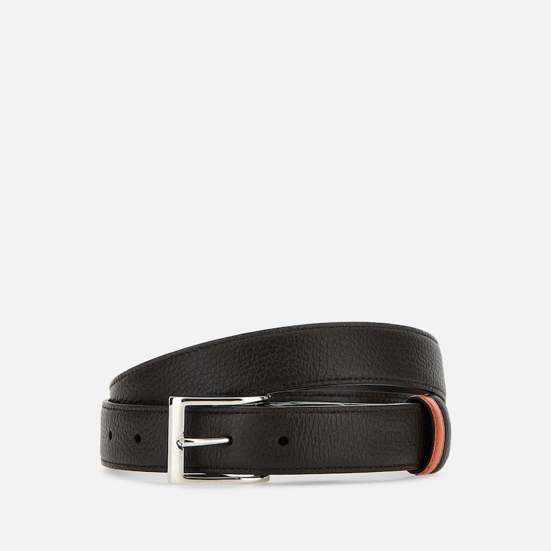 Bælter Hogan Men's Reversible Leather Belt Sort | KFMC00N1100Q797D54, 0