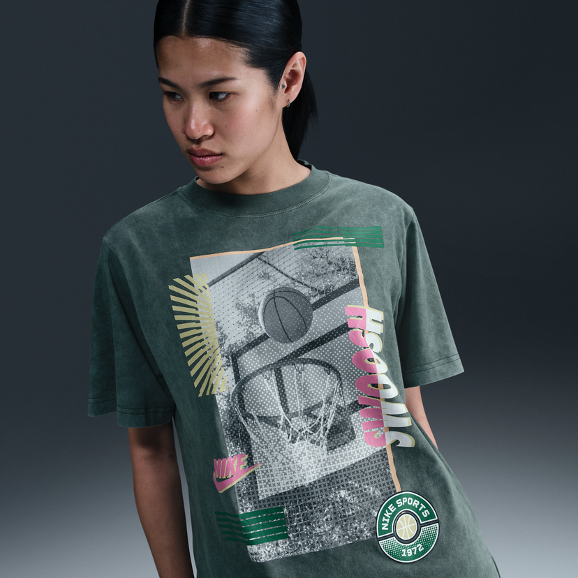 T-shirt Nike Nike Loose Fit Basketball T-Shirt Grøn | HJ3634-338