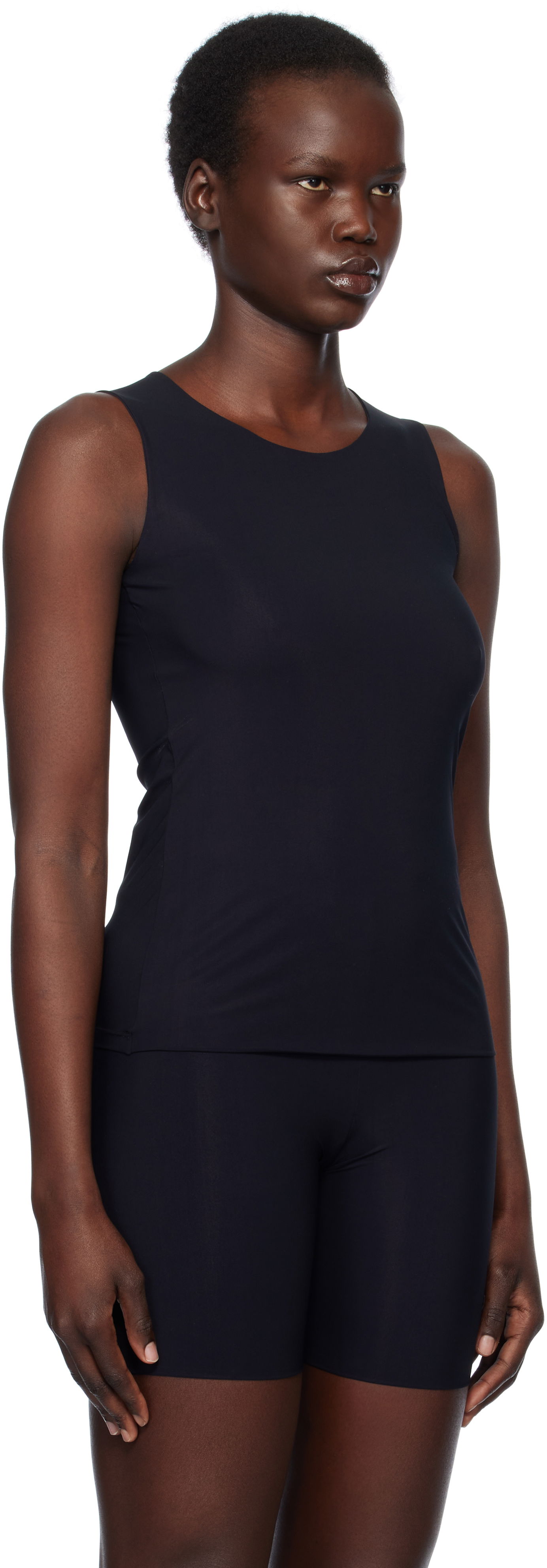Tanktop Jil Sander Jil Sander Nylon Tank Top Sort | J01NC0016_J70026, 1