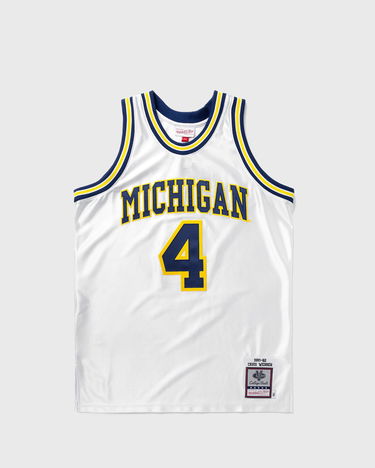 Jersey Mitchell & Ness NCAA AUTHENTIC JERSEY MICHIGAN 1991-92 CHRIS WEBBER #4 Hvid | AJY55329-UMI91CWEWHIT, 0