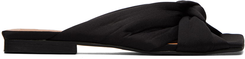 Sneakers og sko GANNI GANNI Soft Knot Mules Sort | S2002