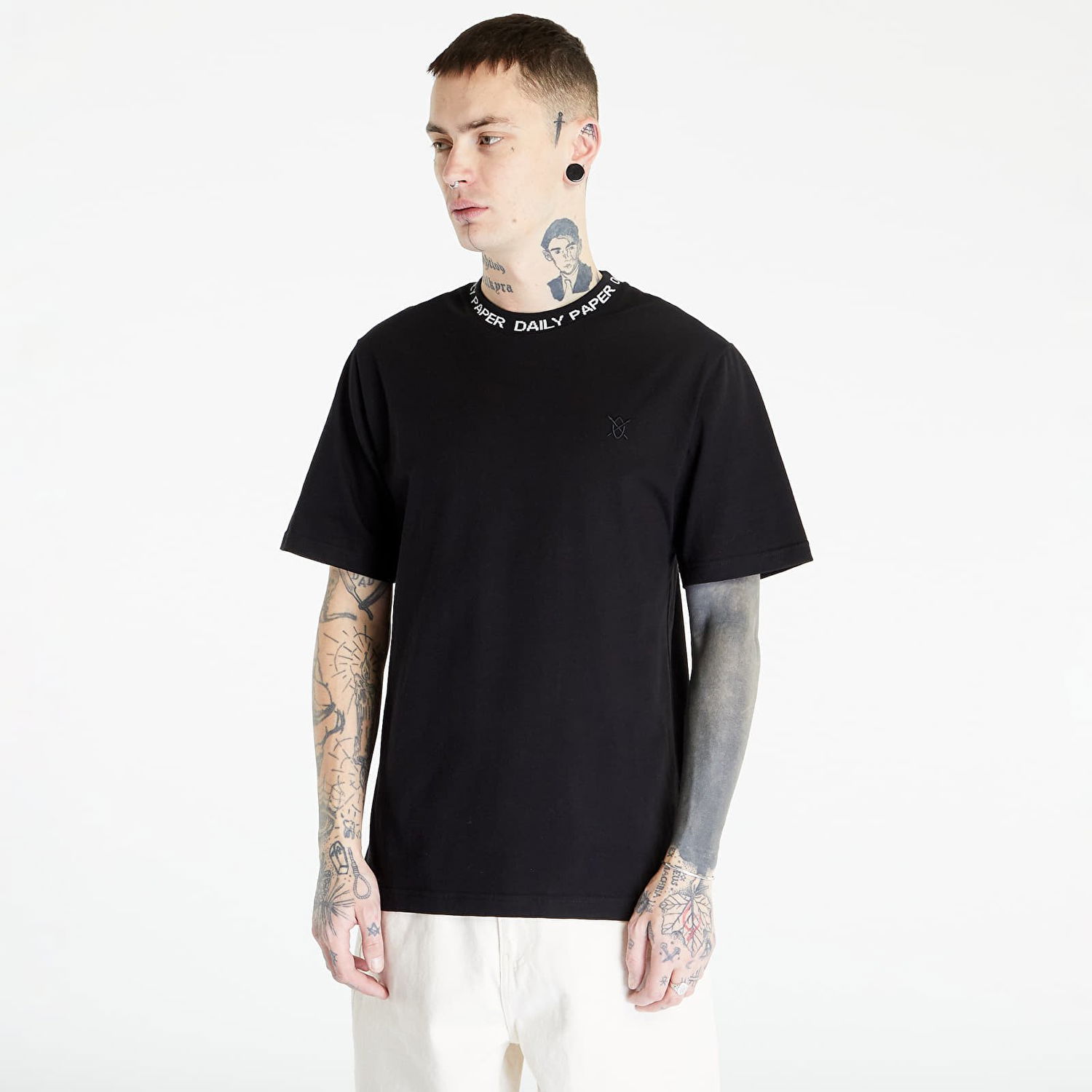 T-shirt DAILY PAPER Erib Short Sleeve Tee Sort | 2109141, 0