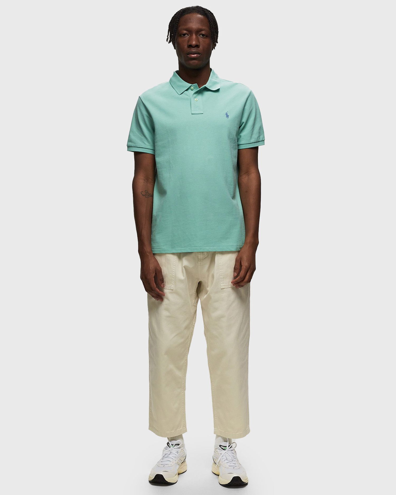 Polo skjorte Polo by Ralph Lauren SSKCCMSLM1-SHORT SLEEVE-KNIT Grøn | 710680784364, 1