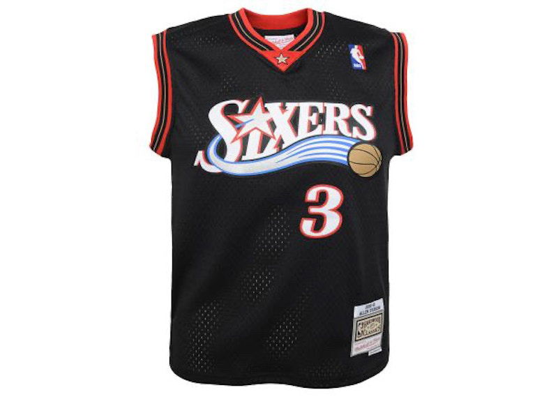 Jersey Mitchell & Ness Mitchell & Ness Philadelphia 76Ers Allen Iverson Swingman Jersey Sort | 9N2B7BRD0-76RIA-Y00