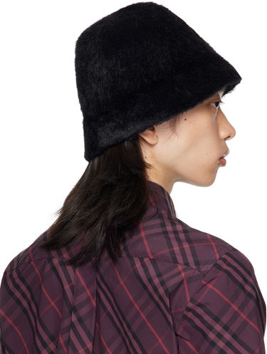 Hat Burberry Burberry Knight Stamp Faux Fur Bucket Hat Sort | 8114048, 2