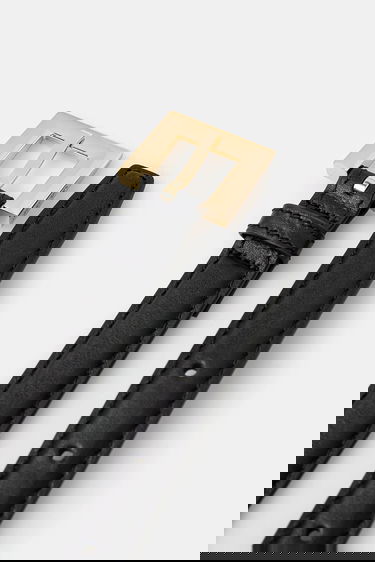 Bælter Anine Bing Anine Bing Nicola Leather Belt Sort | A.12.2178, 1