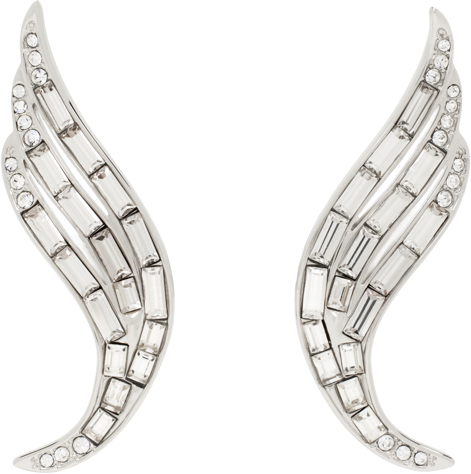 Øreringe Jil Sander Jil Sander Crystal Wing Earrings Metalisk | J12VG0299_P5050, 0