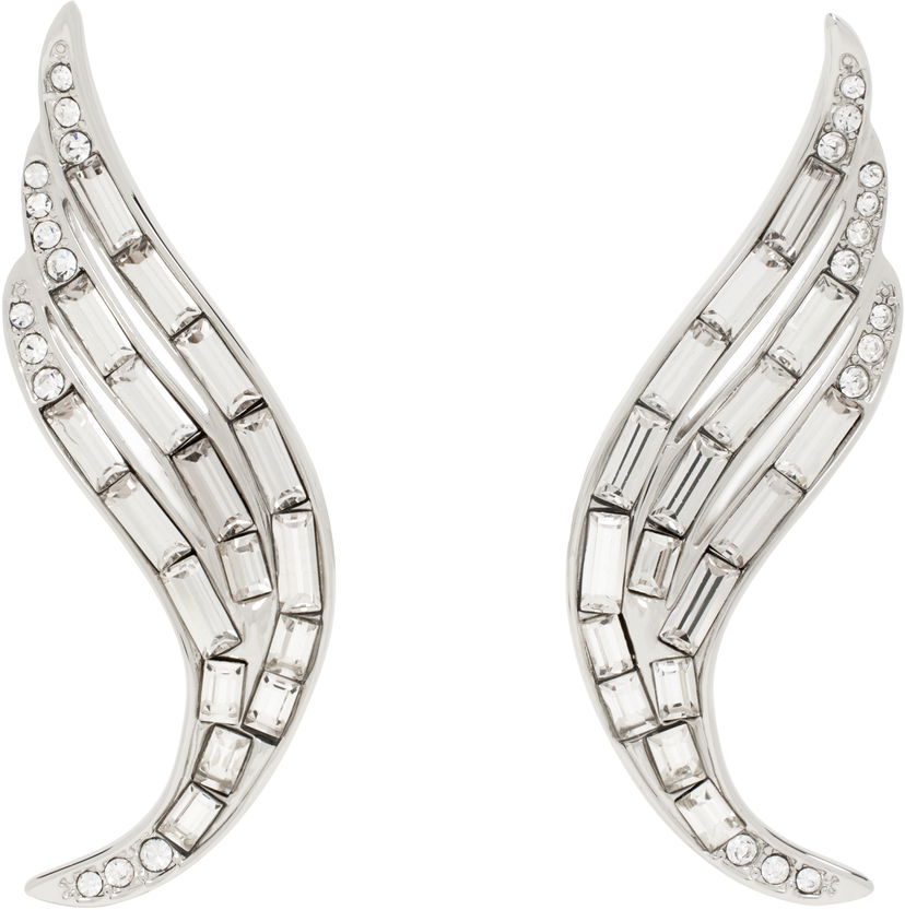 Øreringe Jil Sander Jil Sander Crystal Wing Earrings Metalisk | J12VG0299_P5050