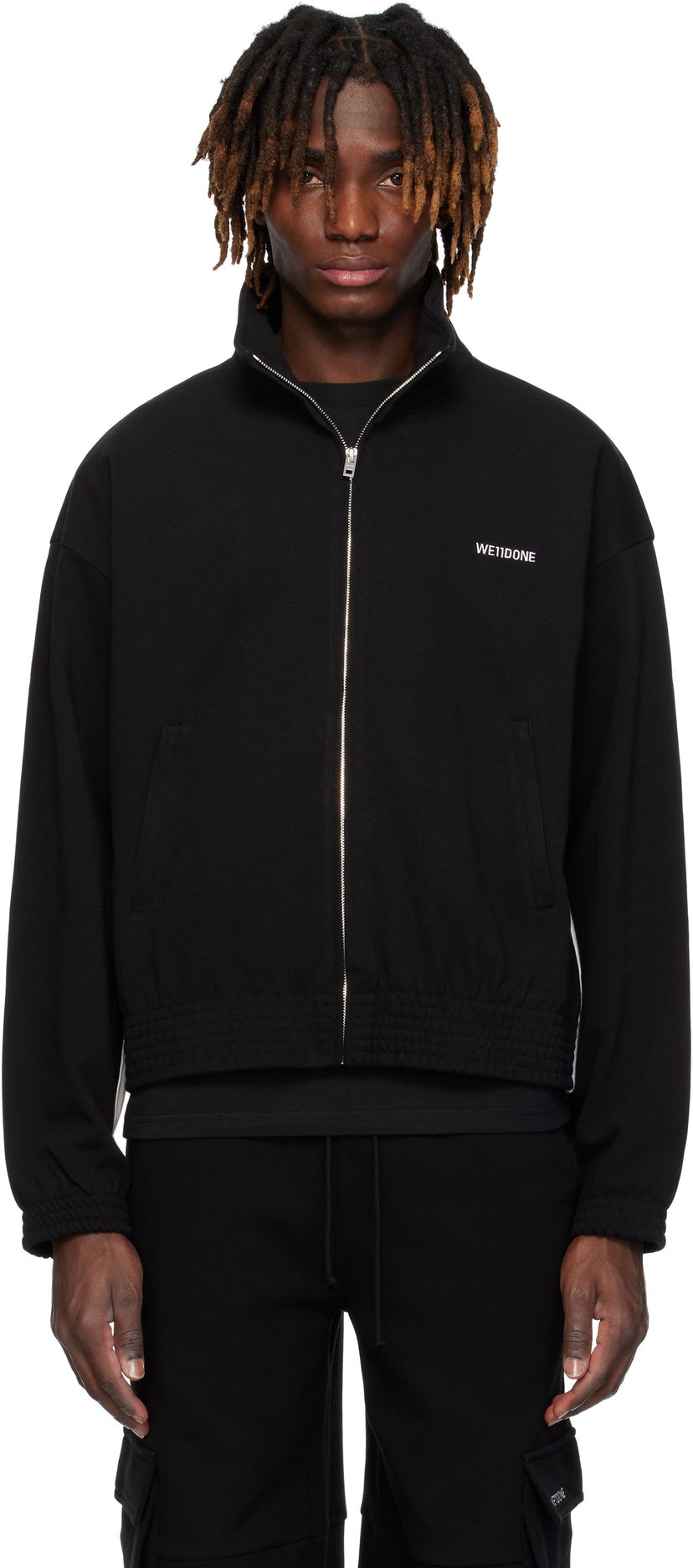 Vindjakke We11done We11done Contrast Track Jacket Sort | WD-TJ0-25-837-U-BK