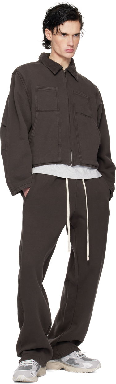 Sweatshirt LES TIEN Utility Cropped Jacket Grå | CF-1097, 3