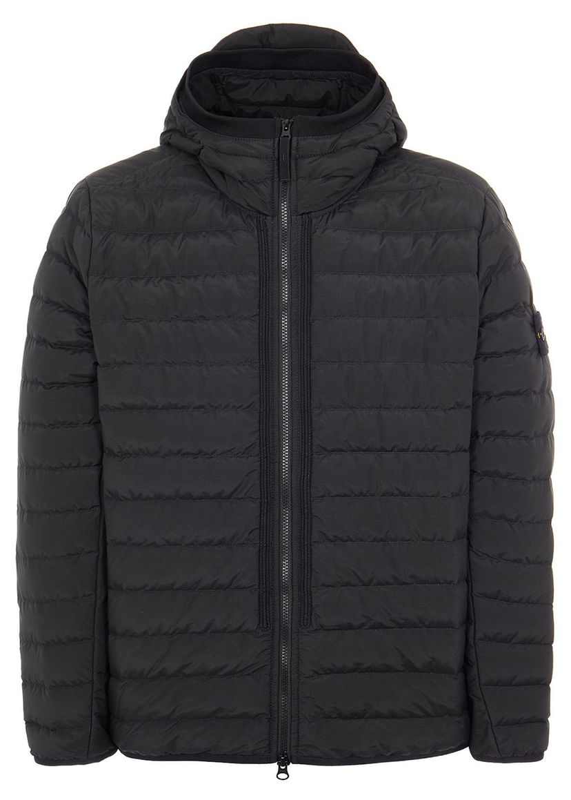 Jakke Stone Island 42725 O-Cotton/R-Nylon Tela Sort | 751542725V0029-9194