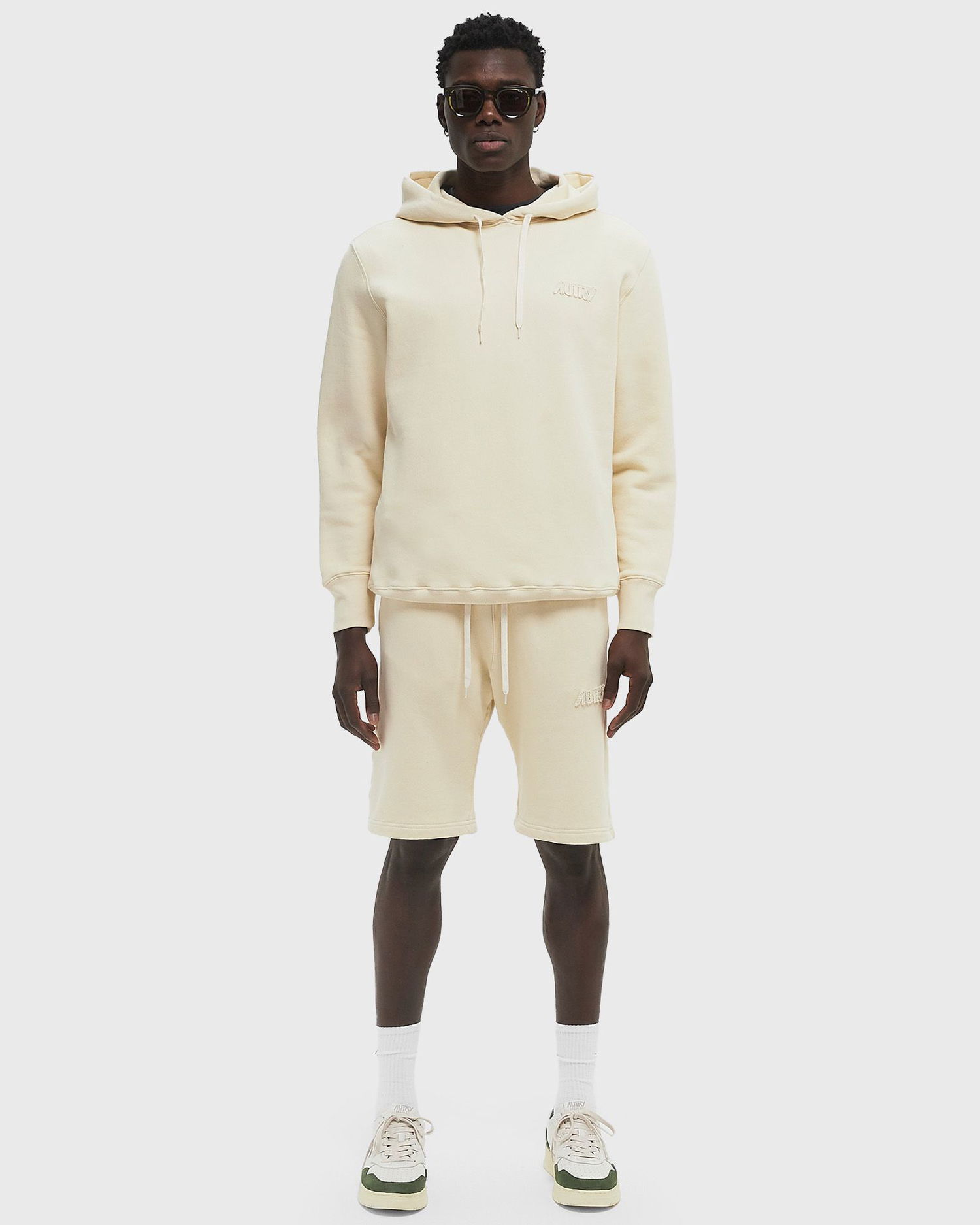 Sweatshirt Autry Autry Action Hoodie Main Beige | HOPM77JS, 1