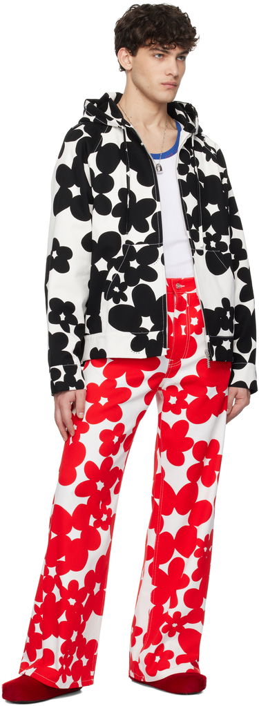 Sweatshirt Marni Marni Dillies Print Hooded Jacket Hvid | JUMU0182SU UTC462, 3